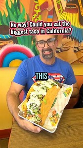 The biggest taco in California must be the No Mames Taco from Taqueria Azteca in the Bay Area (Dublin). It comes stuffed with pounds of delicious Mexican food. Could you finish it all in one sitting? I needed to see if I was up to the task. Check this place out on your next trip to NorCal! It's absolutely tasty. #foodies #tacos #goodeats #tryit #tacotuesday #eatingshow #hypelife #trysomethingnew #mexicanfood #comidamexicana #foodchallenge #eating #bigback #eatingchallenge #travelstyle #bayarea #
