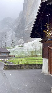 287K views · 10K reactions | Snowfall in Lauterbrunnen | Patchara Photography | Facebook