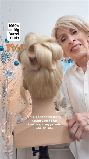 1960s Big Barrel Curls Tutorial | Voluminous Retro Hair Styling