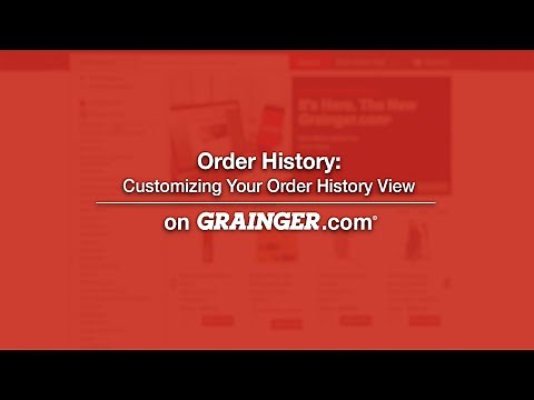 Order History: Customizing Your Order History View