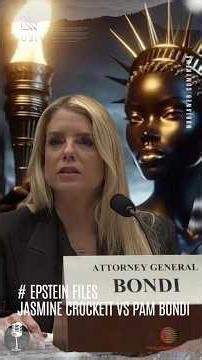 Pam Bondi vs Jasmine Crockett (EP.1) | Epstein Files Clash | Power vs Authority