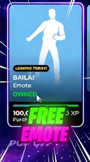 FREE EMOTE NOW in Fortnite! 🎁