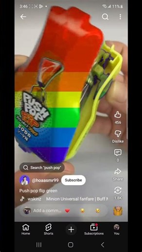 asmr rainbow push pop flip
