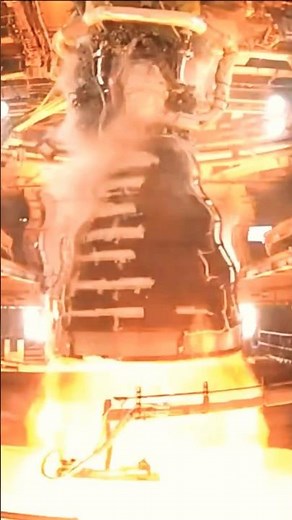 NASA RS-25 Engine Hot Fire Test