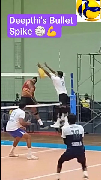 Deepthi's Bullet Spike Leaves Libero Helpless! 💥🏐 | Munchee National Volleyball 2024 shorts.