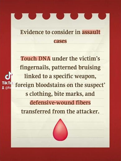 Crucial Forensic Evidence in Assault Investigations