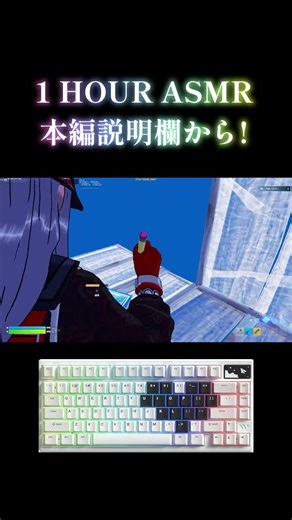 Womier SK71 Pro ASMR 😴 1HOUR Freebuild 240FPS/4K フォートナイト/Fortnite