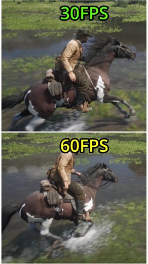RDR2 30FPS vs 60FPS | Smoothness Comparison | K in Game
