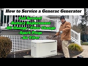 HOW TO SERVICE A 14 KW GENERAC GENERATOR! FULL SERVICE!