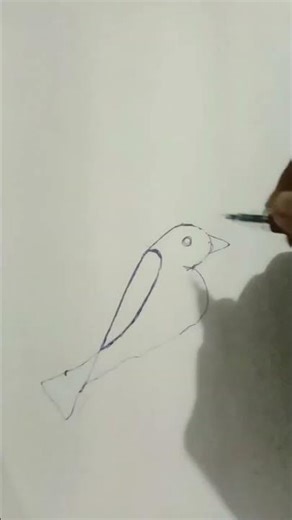 easy bird drawing 🐦|| tips &tricks by art craft #veryeasy #pixelart #bird