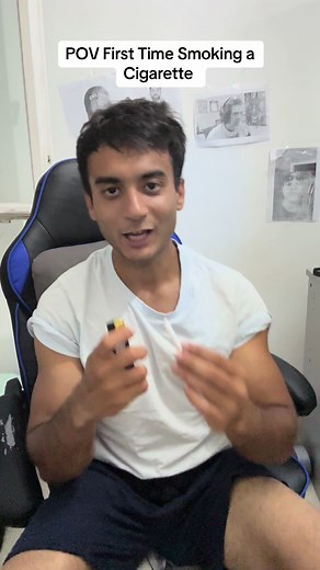 Pov First Time Smoking a Cigarette #fyp #pov #cigarette #smoking #streamer #zoret