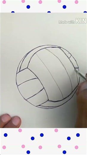 How to Draw a Volleyball Step by Step #shorts