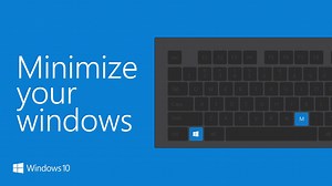 Here one second, gone the next. Minimize windows in a flash with this #Windows10 shortcut. | Windows