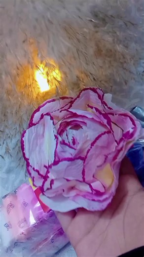 From trash to treasure DIY Tissue Rose💓 #follows #foryoupage❤️❤️ #trnding #clayart #Rose