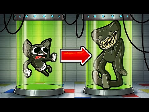 Cartoon HUGGY WUGGY Transformation! (Minecraft)
