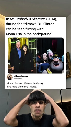 In Mr. Peabody & Sherman (2014), during the "climax Bill Clinton can be seen flirting with Mona Lisa