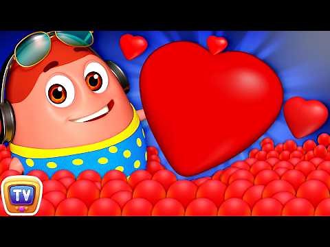 Learn Red Color with Surprise Eggs Ball Pit Show + More Funzone Songs for Kids - ChuChu TV