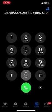 I phone keypad