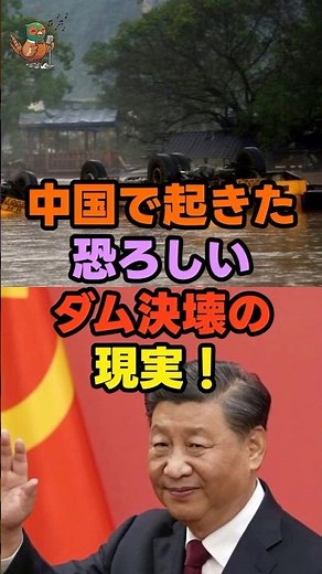 中国で起きた恐ろしいダム決壊の現実！！#インフラ老朽化 #災害ニュース #ニュース解説