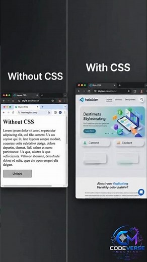 CSS Introduction for Beginners | Learn CSS Basics in 30 Seconds | CodeVerse Machine