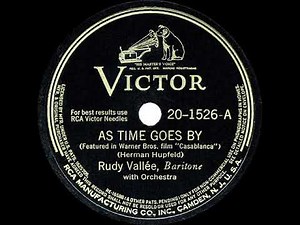 1943 HITS ARCHIVE: As Time Goes By - Rudy Vallee (recorded July 1931)