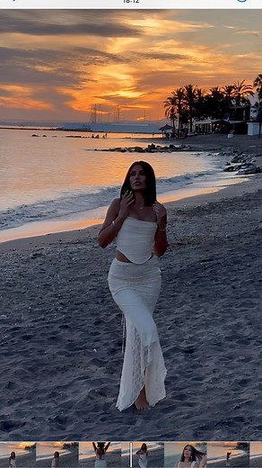 Emily Miller on Instagram: "I like long walks on the beach🌛✨"