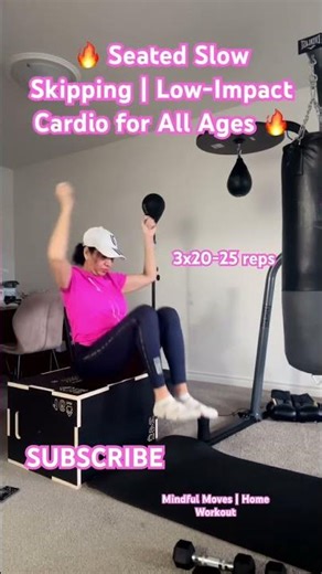 🔥 Seated Slow Skipping | Low-Impact Cardio for All Ages 🔥#trending #homeworkout #weightloss