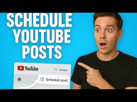 How to Schedule Community Posts on YouTube - Step-by-Step Tutorial