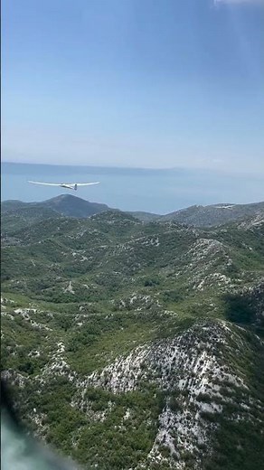 Beautiful Mountain Soaring View From Glider | Relaxing Soaring Flight Over Mountains And Sea