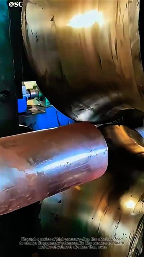 Oddly Satisfying! 🤤 Transforming Round Pipes into Square Tubes 🔴➡️⬛ Seamless Process