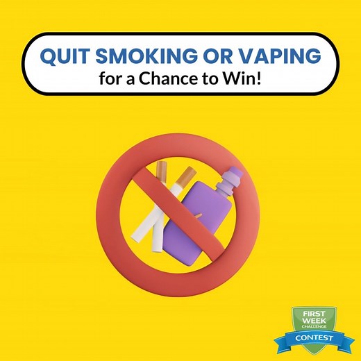 Enter the First Week Challenge contest before Nov 1 at smokershelpline.ca! Quit smoking or vaping for the first week of November for a chance to win $500 | Smokers' Helpline | Facebook
