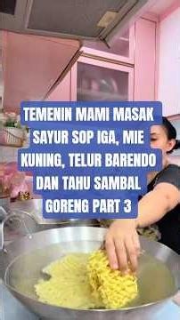 COME COOK WITH MOMMY: BEEF RIB SOUP, YELLOW NOODLES, CRISPY FRIED EGG, AND SPICY FRIED TOFU PART ...