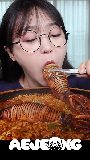 오징어통찜 라면 먹방과 레시피 소개