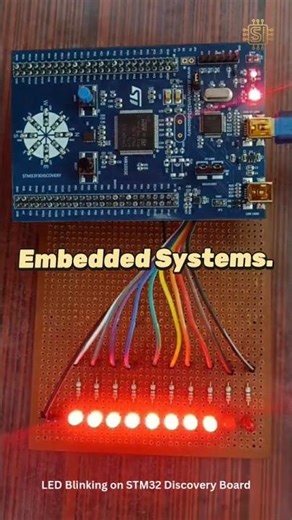 "LED Blinking on STM32 Discovery Board"|#stm32 #EmbeddedSystems #ledblinking