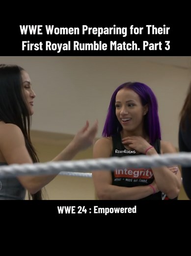 "WWE Women Preparing for Their First Royal Rumble Match" part 3. Sasha...