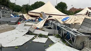 FSU Circus tent down
