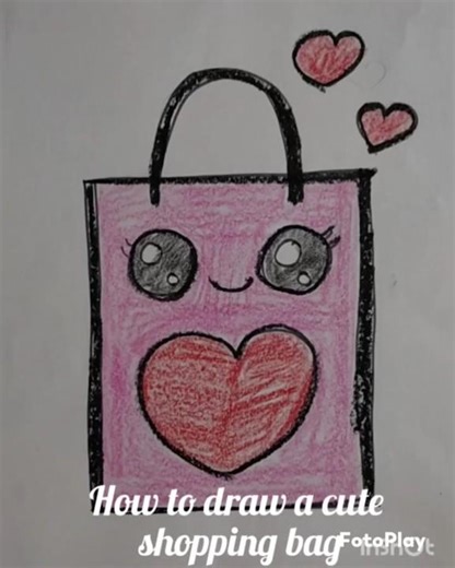 #howtodraw#cute#shopping#bag#easy#drawing#tutorial#simple#sweet#beautiful#art#shorts#short#ytshorts