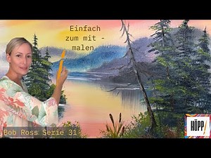 Learn oil painting with Claudia | Bob Ross® technique, simply paint along! Bob Ross Series 32