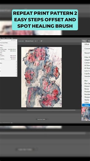 How To Create A Quick Textile Repeat In 2 Simple Steps #shorts