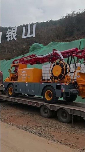 Wet shotcrete machine with one year warranty for tunnel and slope construction
