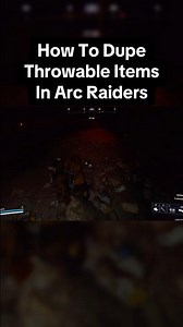 how to dupe throwable items in Arc Raiders #arcraiders #arc #arcraidersglitch #arcraidersgame