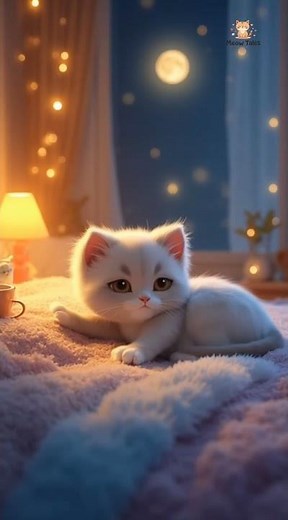 Cute Cat Says Good Night | Sweetest Bedtime Animation 😴🐱✨