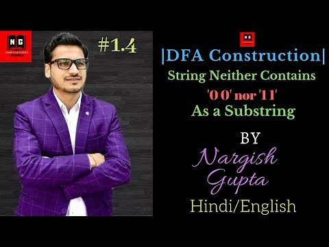 DFA Construction | Neither Accept '00' nor '11' as a Substring | TOC | PART 1.4