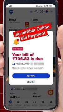Jio Airfiber Bill Payment Online Live | jio airfiber your Bill of ₹706 is due | jio air fiber due