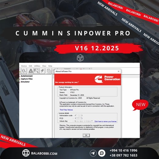 ⚙️ **NEW ARRIVAL**C u m m i n s InPower PRO v16 2025⚙️ 📣 December 2025 Update 👇 Tap the link in bio to grab it now: 🔗 https://linktr.ee/balabobbi 💬 Need help? 📲 WhatsApp: https://wa.me/994104161996 📲 WhatsApp Support: https://wa.me/380977821653 📲 Telegram: @balabobbi #inpowerpro #inpowerprov16 #dieselsoftware #dieseltech #dieseltools #ecudiagnostics #diagnosticsoftware #heavydutytrucks #heavydutydiagnostics #truckdiagnostics #mechaniclife #dieselmechanic #dieselrepair #enginecalibration #