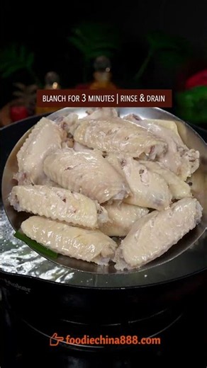 EASY BRAISED CHICKEN WINGS RECIPE #recipe #cooking #chinesefood #chicken #chickenwings