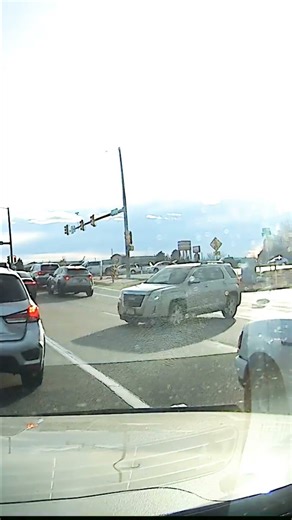 Terrible intersection makes drivers extra stupid. #dashcam #baddrivers #colorado #hwy34