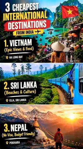 Stop Overspending! 3 Cheapest Trips for Indians 🇮🇳