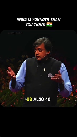 India vs World: The Age Gap Explained By Shashi Tharoor 🇮🇳 || #india #youth #growth