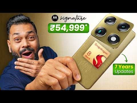 Motorola Signature Unboxing & Quick Review ⚡ 165Hz LTPO, SD 8 Gen 5, Flagship Camera @ ₹54,999*!